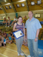 Ellie receiving JP from Stuart