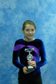 Catherine with winners trophy